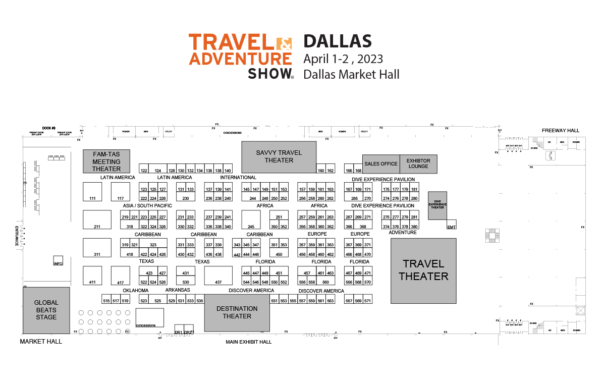 Dallas Travel Show Floor Plan Floor Plan Dallas Travel Shows