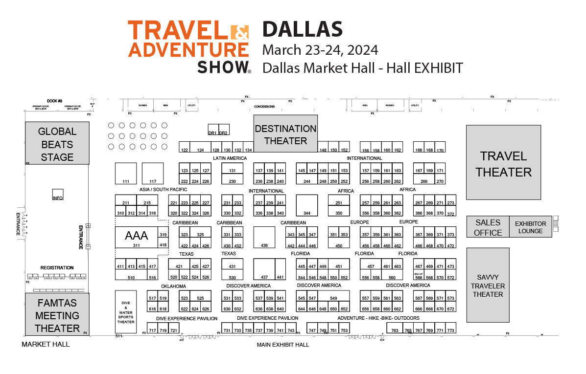Dallas Travel Show Floor Plan Floor Plan Dallas Travel Shows